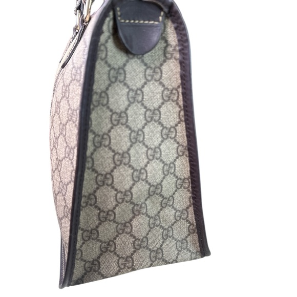 Gucci Beige and Brown Canvas Handbag - Picture 3 of 10